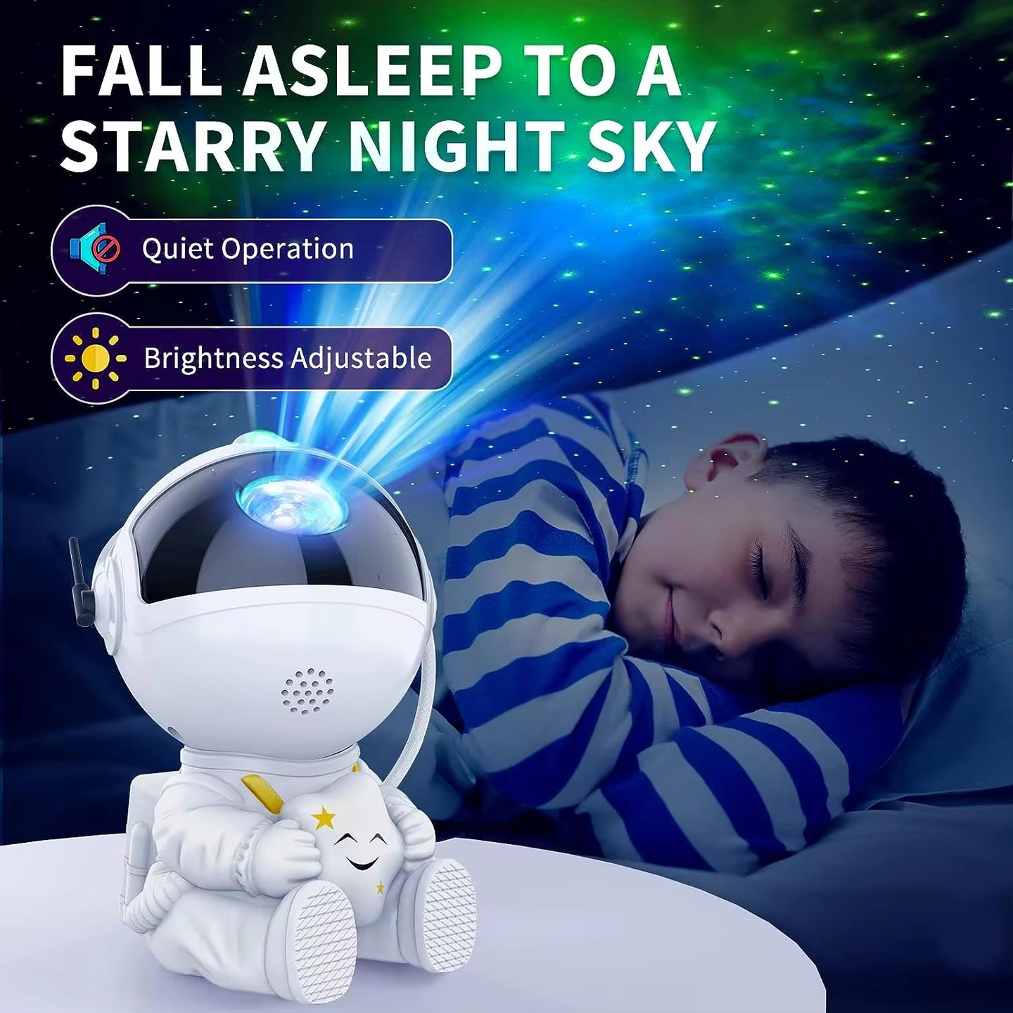 Kid Star Projector Galaxy Night Light Astronaut Space Projector Starry Nebula Ceiling LED Lamp for Christmas Birthday Gift