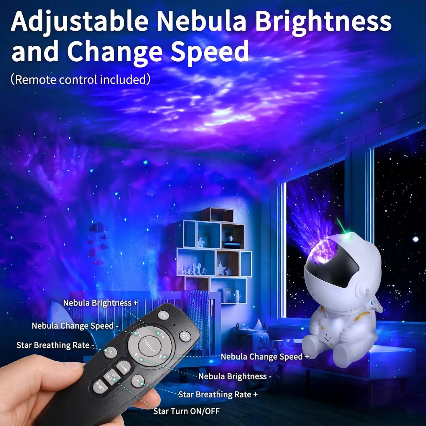 Galaxy Star Astronaut Projector Light Starry Sky