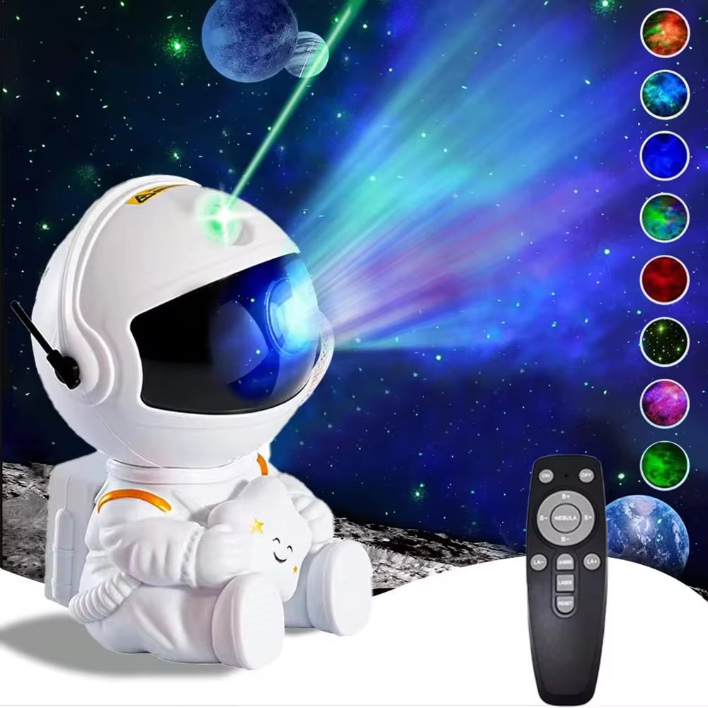 Kid Star Projector Galaxy Night Light Astronaut Space Projector Starry Nebula Ceiling LED Lamp for Christmas Birthday Gift